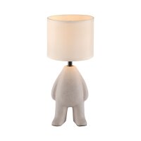 Lampe de chevet céramique tissu Teddy 38 cm E27...