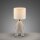 Lampe de chevet céramique tissu Teddy 38 cm E27 anti-éblouissement
