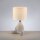 Lampe de nuit céramique tissu bonhomme assis 32 cm