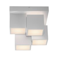 Plafonnier LED M&eacute;tal Cube L:30 cm 2400 lm 3000 K