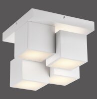 LED Deckenleuchte Metall Würfel B:30 cm 2400 lm 3000 K