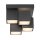 Plafonnier LED Métal Cube L:30 cm 2400 lm Noir