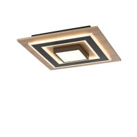 Lampe de plafonnier LED bois métal 2150 lm...