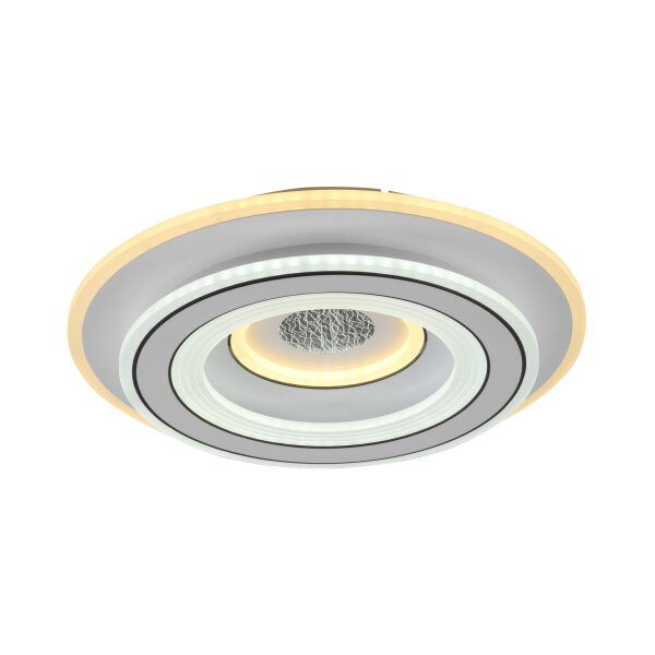 Weiße LED Deckenlampe Dimmer Ø40 cm 5100 lm Nachtlicht