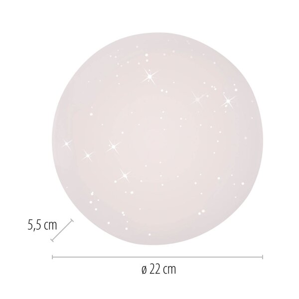 LED Deckenlampe Sternenhimmel Ø22 cm 3000 K gemütlich