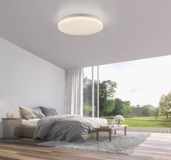 LED Deckenlampe Sternenhimmel Ø26 cm 1375 lm gemütlich