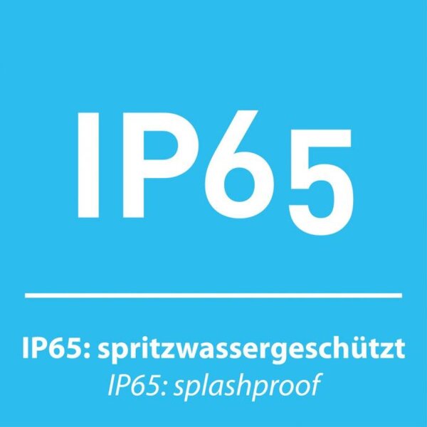 LED Wegeleuchte mit Erdspieß 2er Set 66 cm IP65 Schwarz