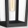 Außenlampe Wand Schwarz E27 IP44 H: 42,9 cm Rustikal
