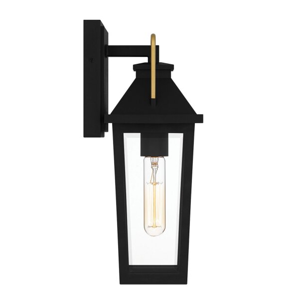 Applique murale extérieure Noir E27 IP44 H : 37 cm Rustique
