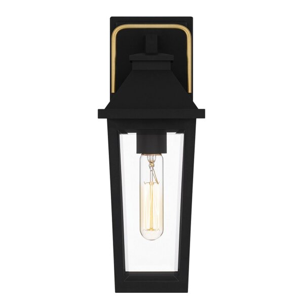 Applique murale extérieure Noir E27 IP44 H : 37 cm Rustique