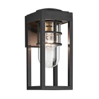 Applique murale extérieure H : 33 cm IP44 Noir E27...