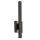 LED Außenwandleuchte Aluminium H: 56 cm IP44 Schwarz indirekt