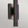 LED Außenwandleuchte Aluminium H: 56 cm IP44 Schwarz indirekt