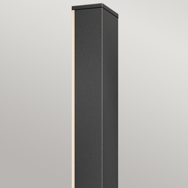 LED Außenlampe Wand 76,2 cm hoch IP44 Schwarz indirektes Licht