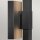 LED Außenlampe Wand 76,2 cm hoch IP44 Schwarz indirektes Licht