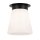 Deckenlampe Glas Metall D: 21,6 cm klein Schwarz Weiß