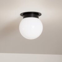 Deckenlampe Kugelschirm Glas Metall Ø 20,3 cm...