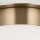 Deckenleuchte E27 Ø 20,3 cm Metall Glas in Bronze Weiß