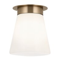 Deckenlampe klein B: 21,6 cm E27 Metall Glas in Bronze...