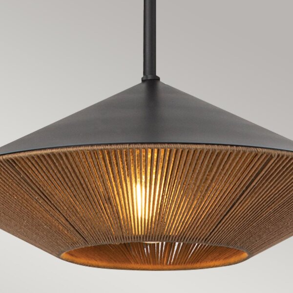 Pendelleuchte Seil Metall Ø 38,1 cm H: max. 137,8 cm