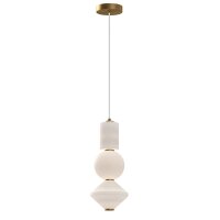 LED Hängeleuchte Glas Metall B: 19,8cm Modern...