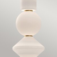 LED Hängeleuchte Glas Metall B: 19,8cm Modern...