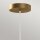 LED Hängeleuchte Glas Metall B: 19,8cm Modern Weiß Gold antik