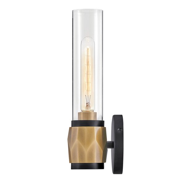 Applique salle de bain 34,6 cm de haut IP44 E27 Moderne Métal Verre