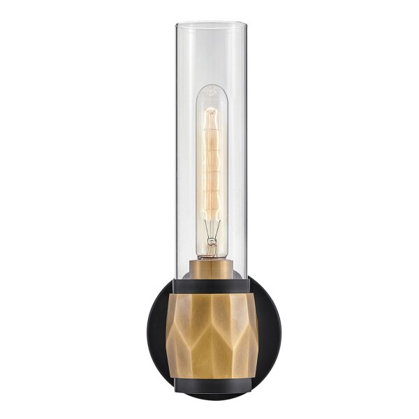 Applique salle de bain 34,6 cm de haut IP44 E27 Moderne Métal Verre