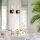 Applique salle de bain 34,6 cm de haut IP44 E27 Moderne Métal Verre