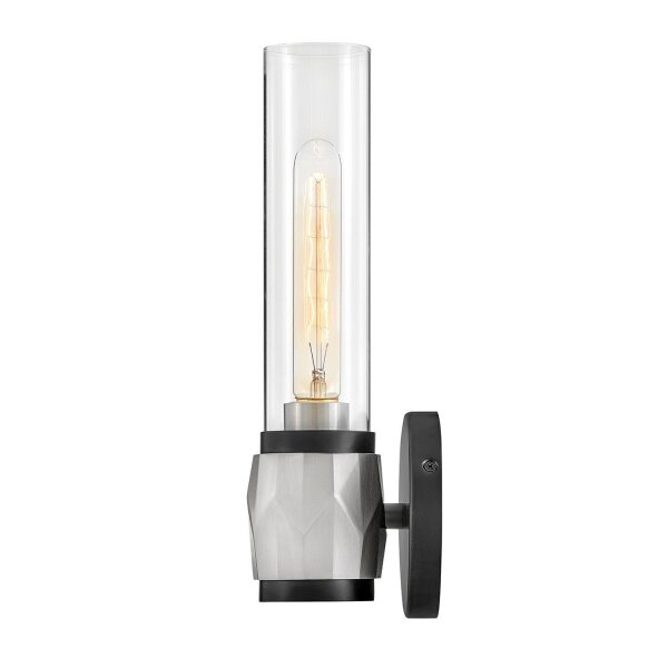 Badleuchte Metall Glas E27 IP44 H: 34,6 cm Modern GRETA