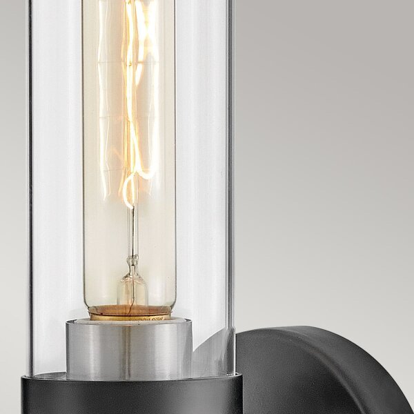 Badleuchte Metall Glas E27 IP44 H: 34,6 cm Modern GRETA