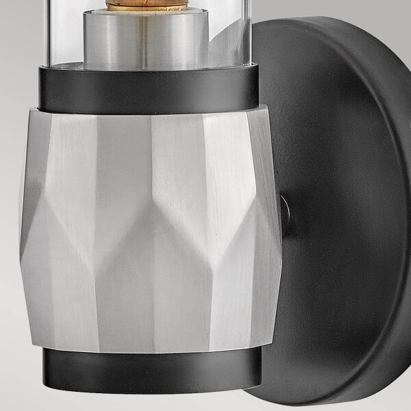 Badleuchte Metall Glas E27 IP44 H: 34,6 cm Modern GRETA