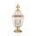 Luminaire de socle ext&eacute;rieur laiton verre inoxydable IP44 E14
