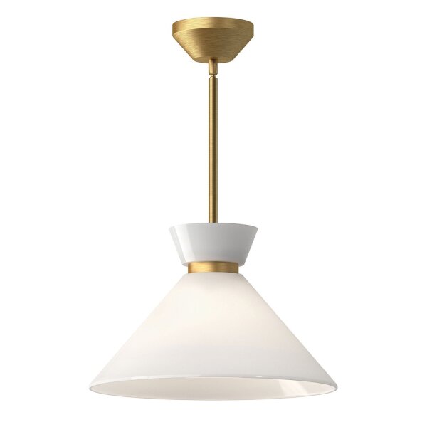 Lampe à suspendre Retro Ø 35,8 cm métal verre E27 réglable en or