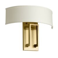 Applique m&eacute;tal tissu 38,1 cm de large E14 2 flammes