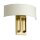 Wandlampe Metall Stoff 38,1 cm breit E14 2-flammig