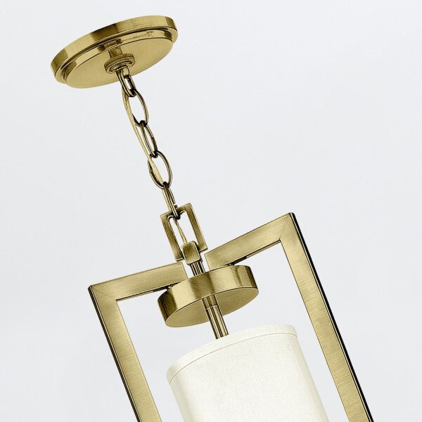 Lustre métal tissu 62,9 cm de large 4x E27 avec abat-jour