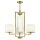 Lustre métal tissu 62,9 cm de large 4x E27 avec abat-jour