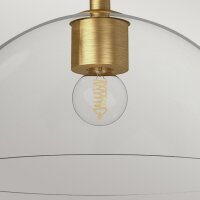 Deckenlampe Glas Metall E27 Ø 30,5 cm in Gold...