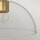 Deckenlampe Glas Metall E27 Ø 30,5 cm in Gold gebürstet