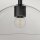 Deckenlampe Glas Metall E27 D: 30,5 cm rund Schwarz