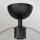 Deckenlampe Glas Metall E27 D: 30,5 cm rund Schwarz