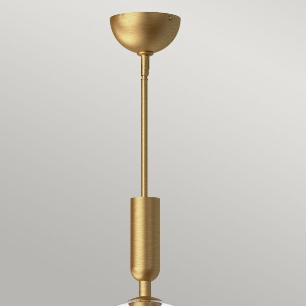 Hängelampe rund D: 30,5 cm H: max. 158,3 cm Metall Glas