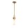 Plafonnier métal verre or antique blanc E27 orientable
