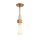 Plafonnier métal verre or antique blanc E27 orientable