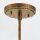 Plafonnier métal verre or antique blanc E27 orientable