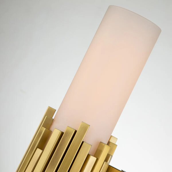 Badezimmerlampe Wand LED G9 55,9 cm hoch Metall Glas IP44