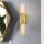 Badezimmerlampe Wand LED G9 55,9 cm hoch Metall Glas IP44