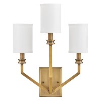 Applique murale métal tissu 48,3 cm de haut E14 3...